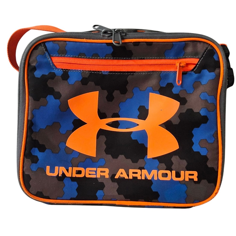 Under Armour Lunch Box Insulated Camo Orange‎ Trim Kids Back to School